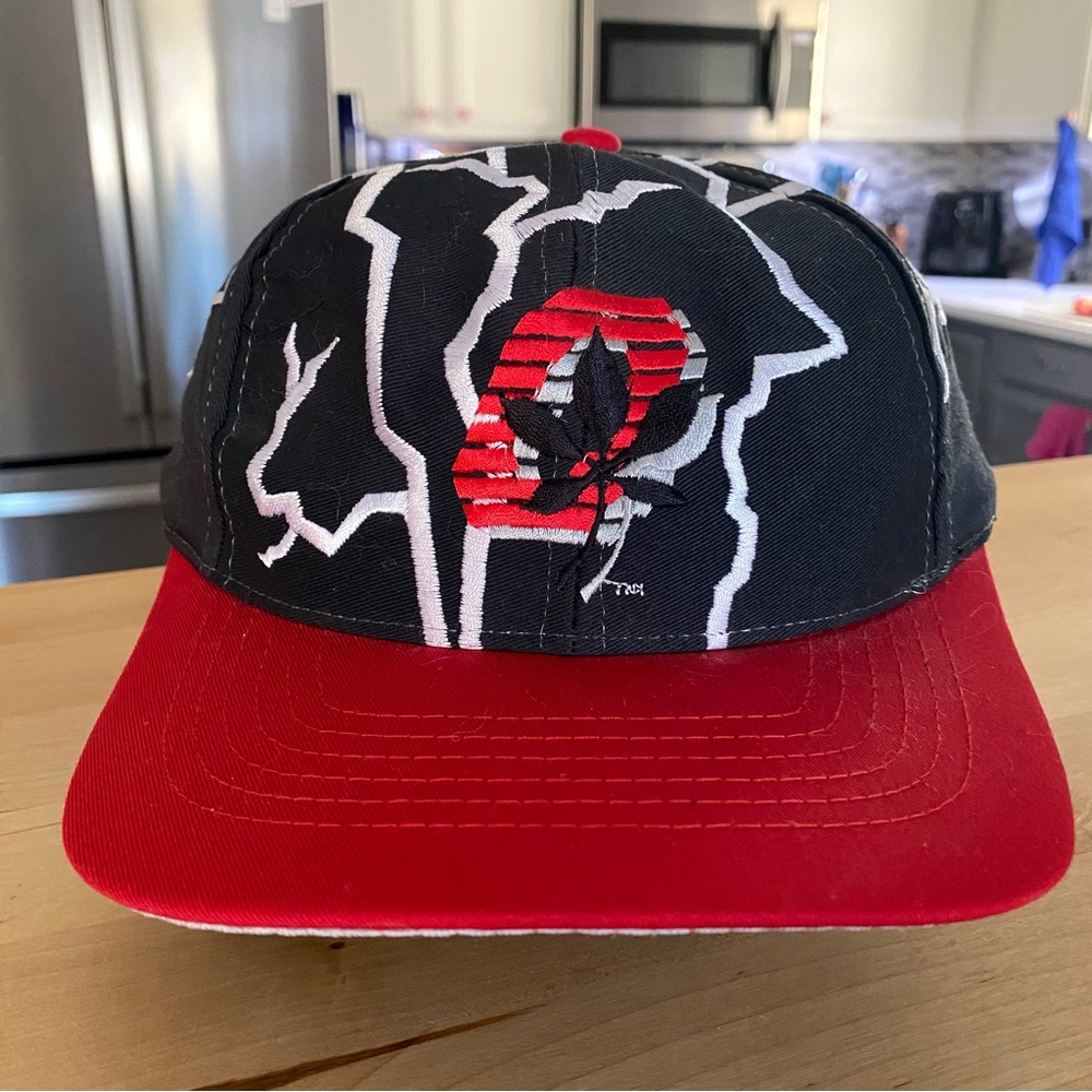 Vintage Youth OSU Ohio Lightening Snapback Hat Throwback Retro NCAA